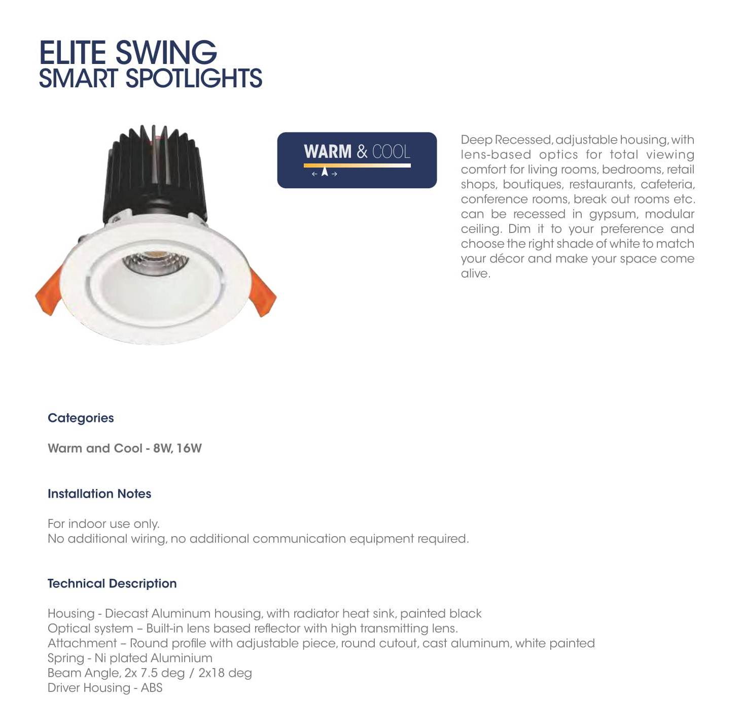 Elite Swing Smart Spotlights